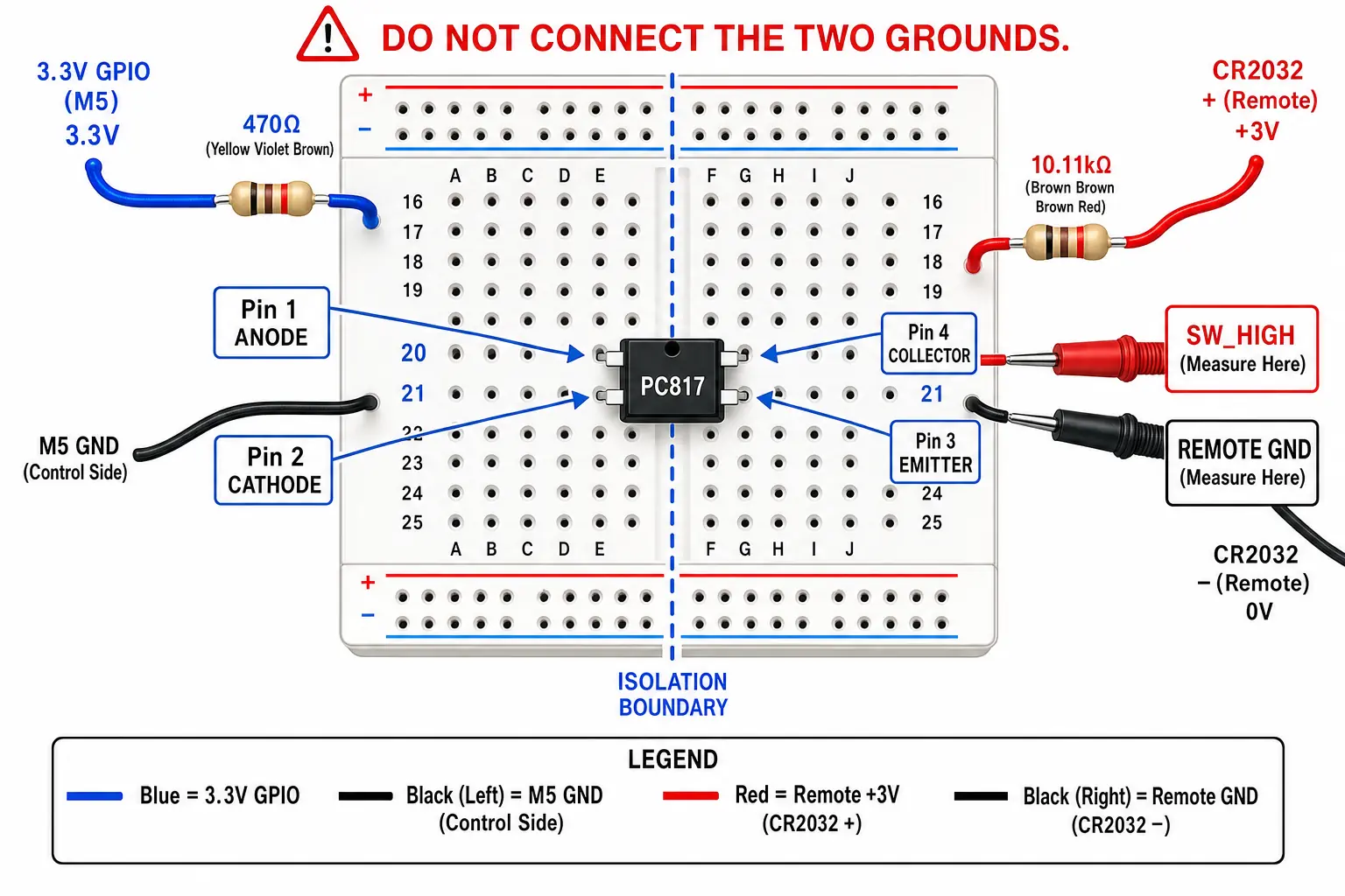 Beginner PC817 breadboard preview
